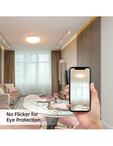 Luz de Techo LED Empotrada ECOELER 24W 1800Lm 9" 5 Temperaturas