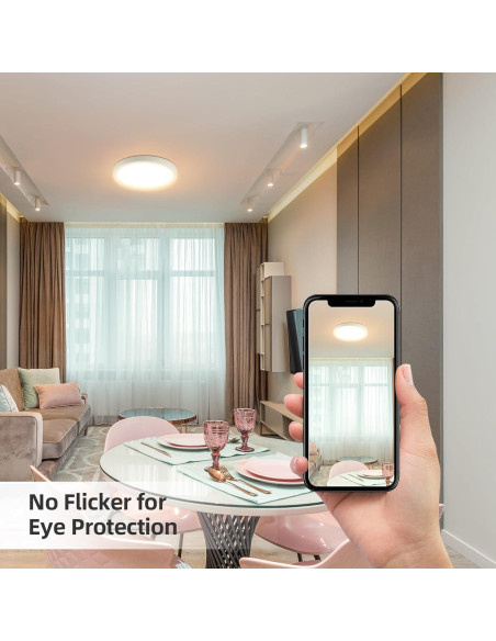 Luz de Techo LED Empotrada ECOELER 24W 1800Lm 9" 5 Temperaturas