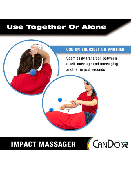 Masajeadores de Percusión CanDo 2 Piezas Azul para Musculatura Masajeadores de Percusión CanDo 2 Piezas Azul para Musculatura