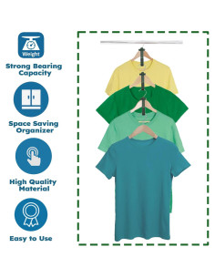 Ganchos Conectores para Perchas DMIMIA 80 PCS Verde 2