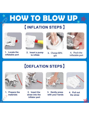 Globos de Cohete Espacial 2 Pcs 83.82 cm Aluminio Toy Story