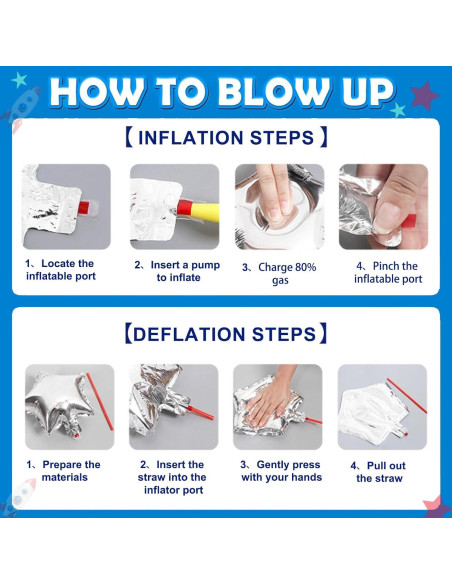 Globos de Cohete Espacial 2 Pcs 83.82 cm Aluminio Toy Story