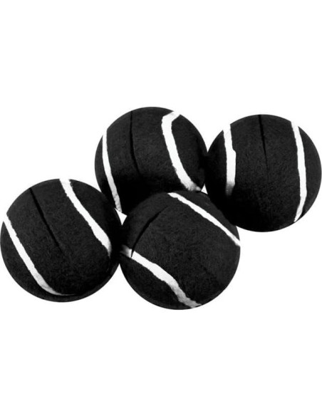 Cubiertas de patas de silla Really Good Stuff - Juego de 24 - Negro