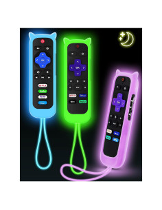 Funda de Silicona para Control Remoto Roku OneBom - Brilla en la Oscuridad