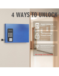 Caja de Llaves Inteligente WeHere 16 Llaves Bluetooth Acero 2