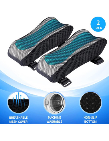 Almohadillas Ergonómicas para Reposabrazos BEAUTRIP - Juego de 2 con Gel Refrigerante