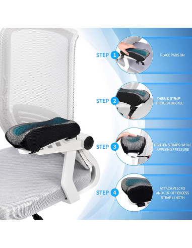 Almohadillas Ergonómicas para Reposabrazos BEAUTRIP - Juego de 2 con Gel Refrigerante