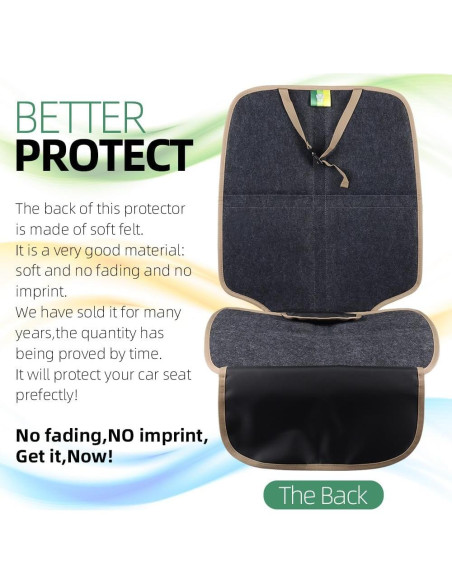 Protector de Asiento de Coche Viaviat Beige Impermeable Universal