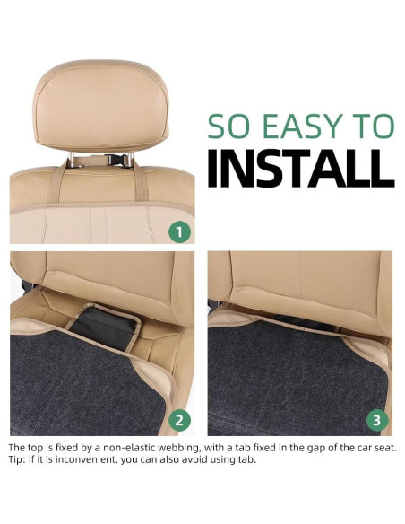 Protector de Asiento de Coche Viaviat Beige Impermeable Universal