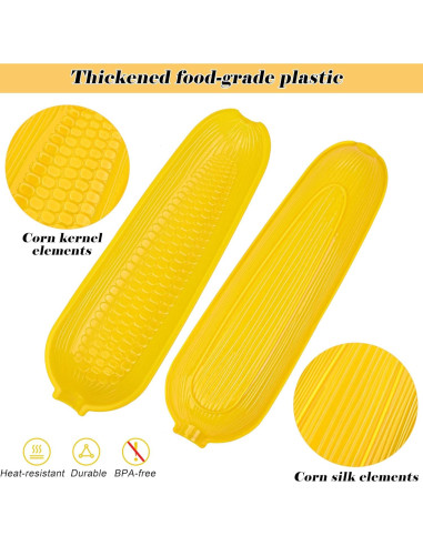 Juego de Platos y Soportes para Mazorcas Aodaer - 56 Piezas
