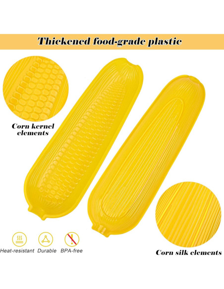 Juego de Platos y Soportes para Mazorcas Aodaer - 56 Piezas