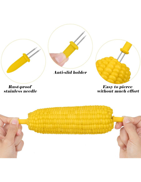 Juego de Platos y Soportes para Mazorcas Aodaer - 56 Piezas