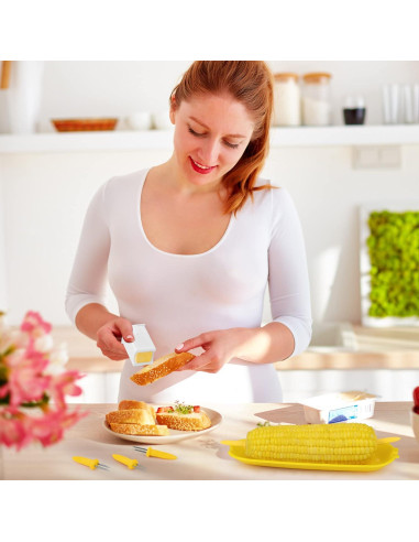 Juego de Platos y Soportes para Mazorcas Aodaer - 56 Piezas