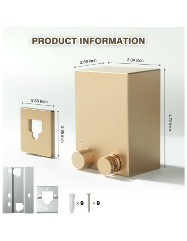 Cuerda de Ropa Retráctil XIOQINE 4.22m Acero Inoxidable Dorado