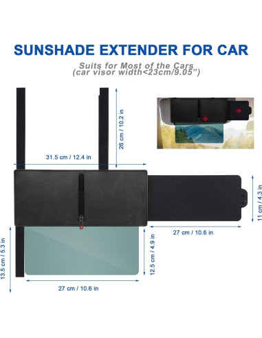 Visera Solar Polarizada Veharvim VH-SV04D Antirreflejo UV400