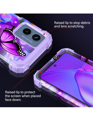 Funda Rancase para Motorola Moto G 5G 2024, Protección 3 en 1