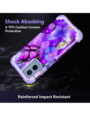 Funda Rancase para Motorola Moto G 5G 2024, Protección 3 en 1