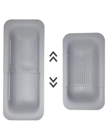 Colador Expandible Makerstep Gris 49.5x20.3 cm - Cocina