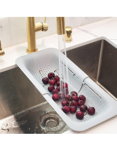 Colador Expandible Makerstep Gris 49.5x20.3 cm - Cocina