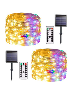 Luces de Navidad Solares JMEXSUSS 100 LED 10m IP44