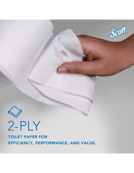 Papel Higiénico Scott Esencial Sin Núcleo 36 Rollos 2-Capas