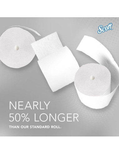 Papel Higiénico Scott Esencial Sin Núcleo 36 Rollos 2-Capas