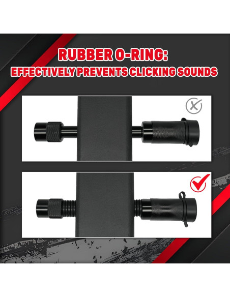 Cerradura de Enganche TYT 5/8" Diámetro 4" Pin Receptor Negro