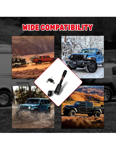 Cerradura de Enganche TYT 5/8" Diámetro 4" Pin Receptor Negro