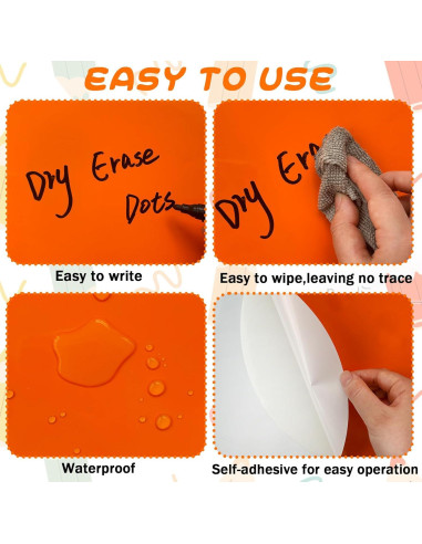 24 Puntos de Borrado en Seco Coloridos Ysanciuu 28 cm