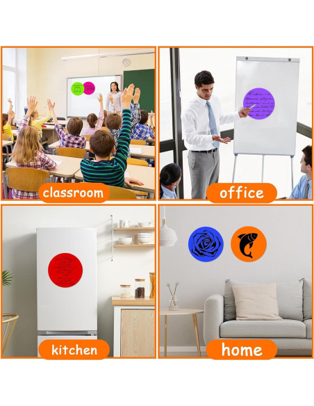 24 Puntos de Borrado en Seco Coloridos Ysanciuu 28 cm