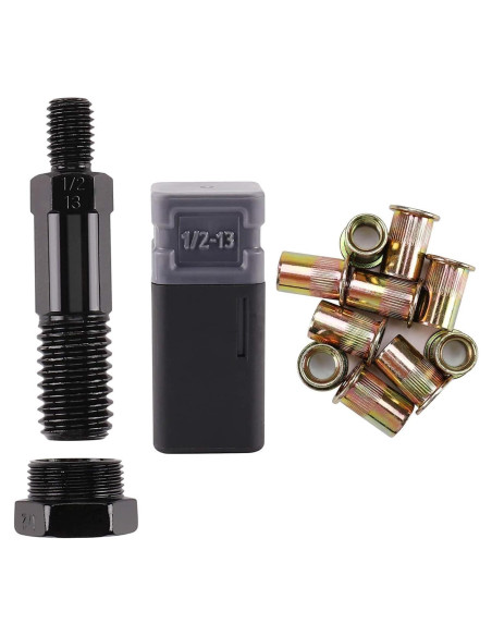 Herramienta de Tuerca de Remache Amjoy 16" con 10 Tuercas