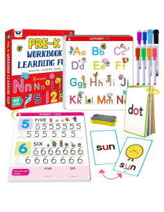 Actividades de Aprendizaje ElitePanda para Niños 3-6 Años - 60 Tarjetas Reutilizables