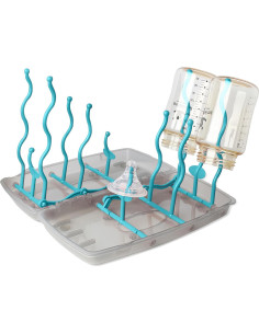 Soporte Plegable para Secado de Biberones Minchsrin Azul 2