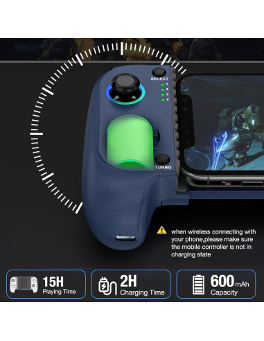 Controlador Inalámbrico de Juegos Mocagen para iPhone/Android