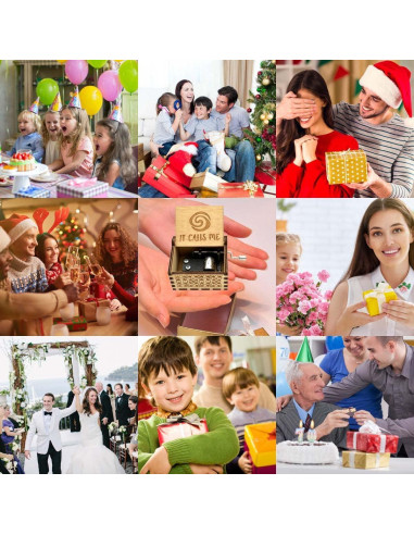 Caja Musical de Madera Pursuestar - Cuánto Lejos Iré, Regalo Único