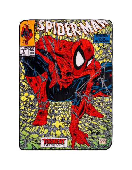 Manta de lanzamiento Marvel Spider-Man 90s 152x114 cm Felpa Manta de lanzamiento Marvel Spider-Man 90s 152x114 cm Felpa