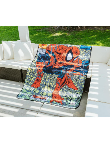 Manta de lanzamiento Marvel Spider-Man 90s 152x114 cm Felpa Manta de lanzamiento Marvel Spider-Man 90s 152x114 cm Felpa