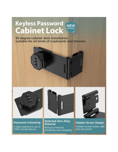 Cerradura de Combinación MeBantoo FY-Code Lock 005 Negra