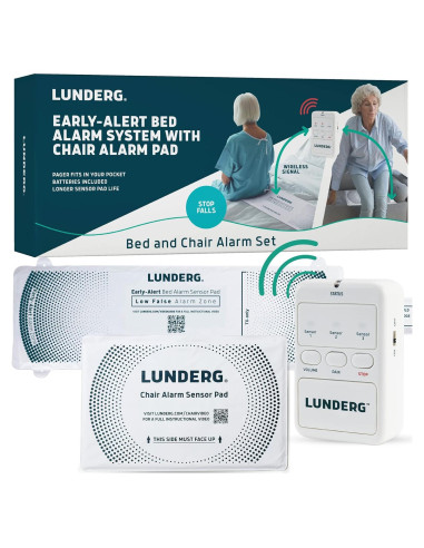 Alarma de Cama y Silla Lunderg - Sensor Inalámbrico para Ancianos