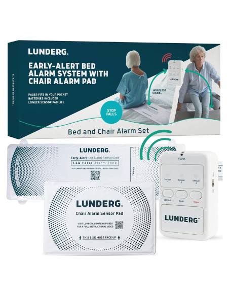 Alarma de Cama y Silla Lunderg - Sensor Inalámbrico para Ancianos