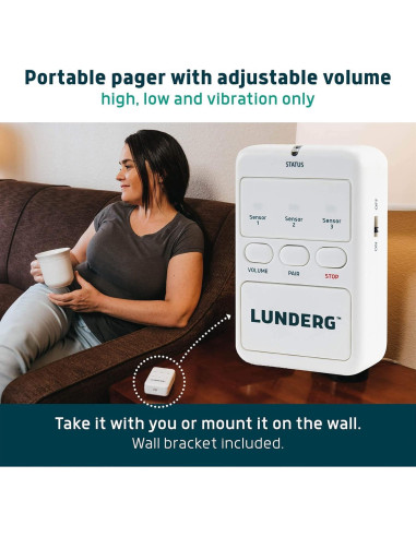 Alarma de Cama y Silla Lunderg - Sensor Inalámbrico para Ancianos