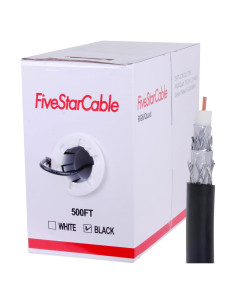 Cable Coaxial Cuádruple Apantallado 152.4m FiveStarCable