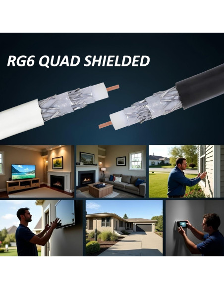 Cable Coaxial Cuádruple Apantallado 152.4m FiveStarCable