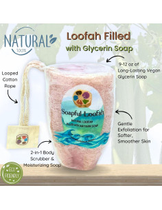 Jabón Exfoliante de Lufa Soapful Loofah Lavanda Eucalipto 330g 2