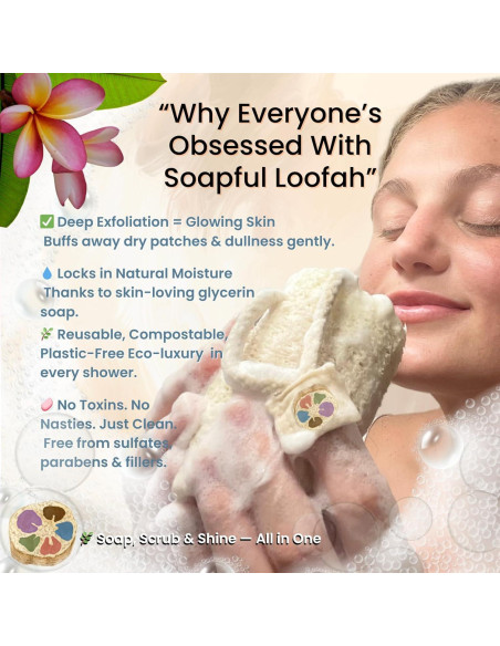 Jabón Exfoliante de Lufa Soapful Loofah Lavanda Eucalipto 330g