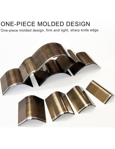 Juego de 10 Cortadores de Esquinas de Cuero YKSPLUSK