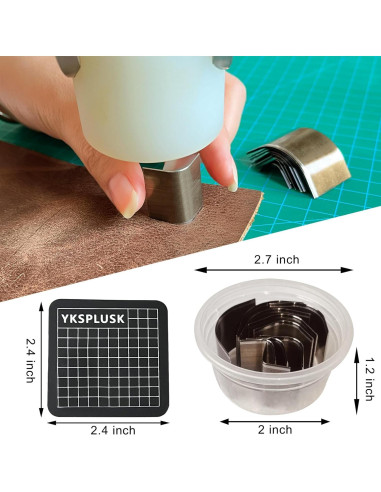 Juego de 10 Cortadores de Esquinas de Cuero YKSPLUSK