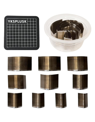Juego de 10 Cortadores de Esquinas de Cuero YKSPLUSK