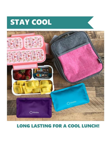 Paquete de Hielo Suave Reutilizable kinsho - 4 Piezas 10.9x19 cm