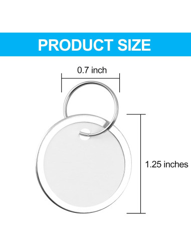 120 Etiquetas de Llave de Metal Mototo Redondas 3.18 cm